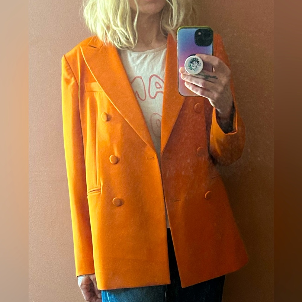 And Other Stories Orange Blazer